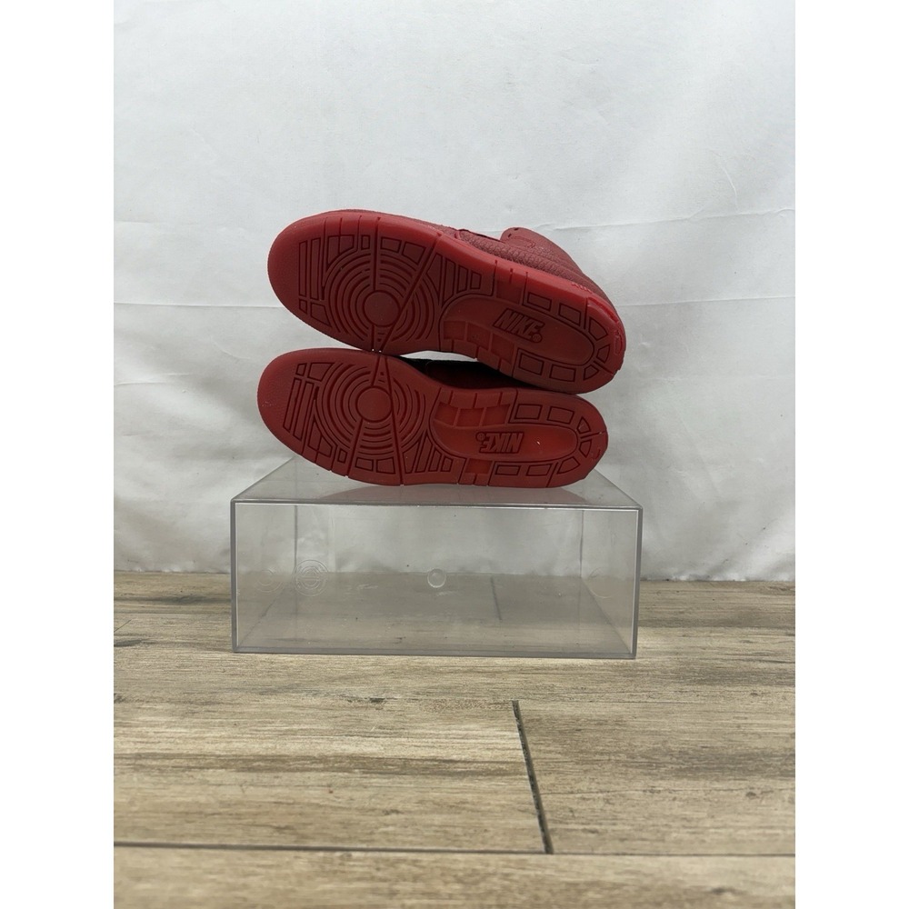 Nike Air Python Men's Size 8 US 705066-600 Red Mid Top Lace Up Athletic Shoes - Picture 8 of 10